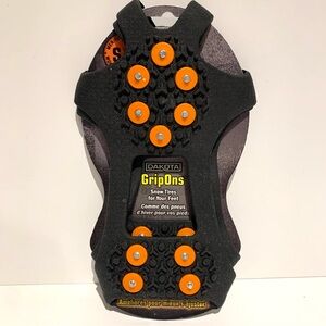 Dakota GripOns Ice Cleats Over Shoe Anti Slip Traction Crampon Small 5-7 New